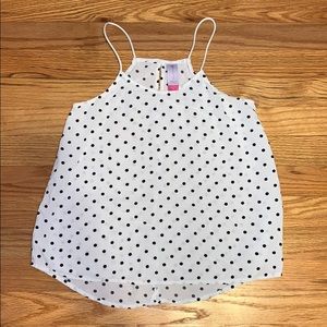 White Polka Dot Tank Top